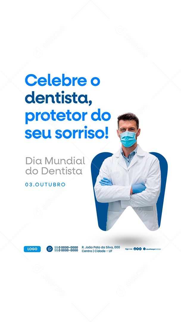 Story Dia Mundial do Dentista 03 de Outubro Social Media PSD Editável