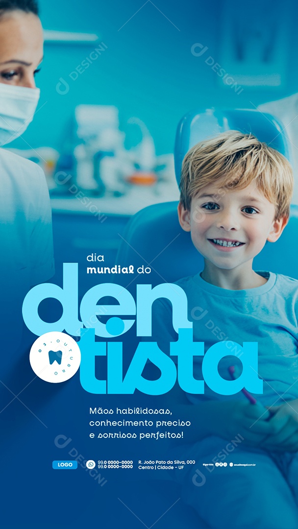Story Dia Mundial do Dentista 03 de Outubro Social Media PSD Editável