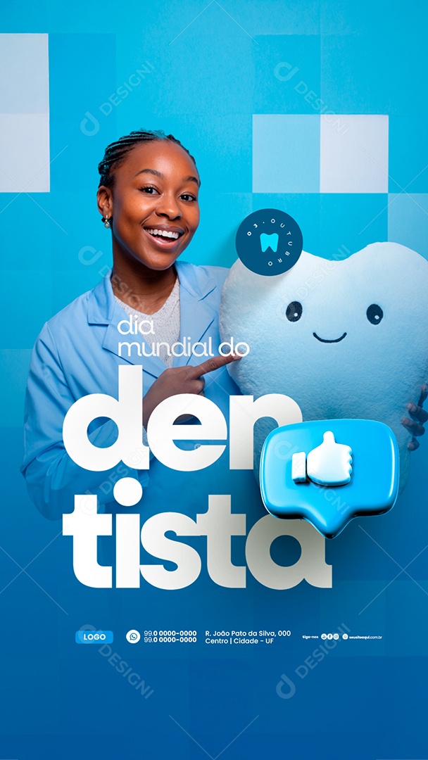 Story Dia Mundial do Dentista 03 de Outubro Social Media PSD Editável