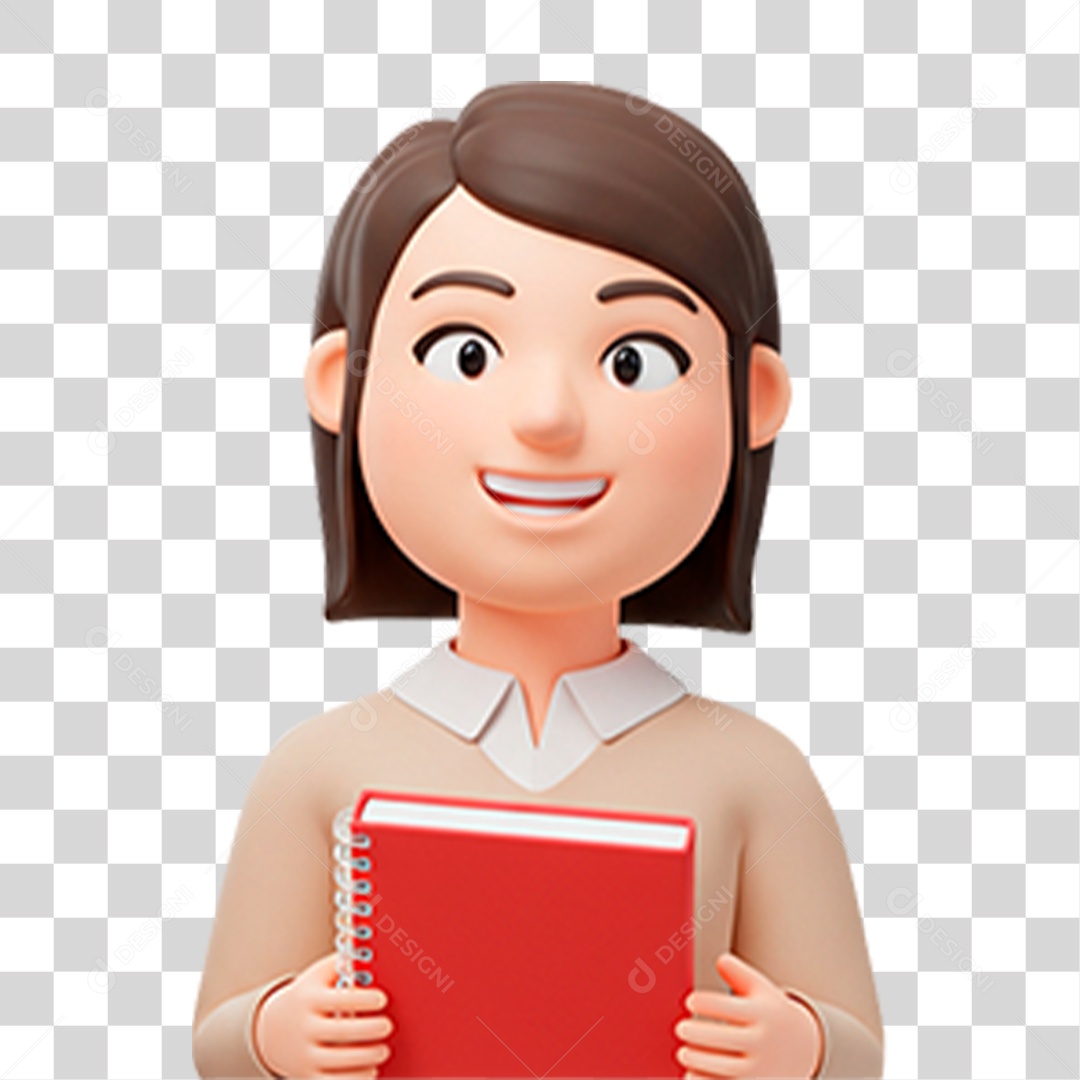 Personagem Professora PNG Transparente