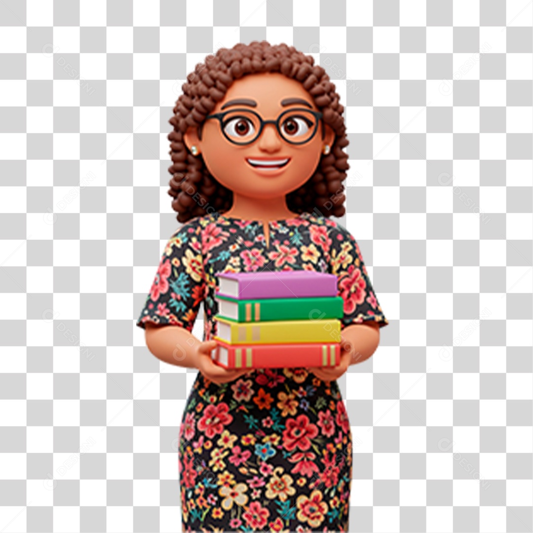 Personagem Professora PNG Transparente