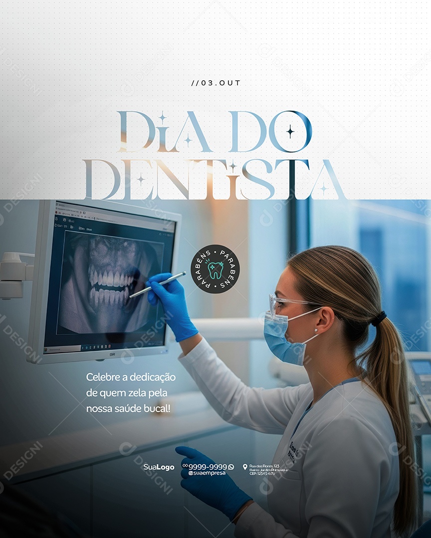 Dia do Dentista 03 de Outubro Social Media PSD Editavel (9)