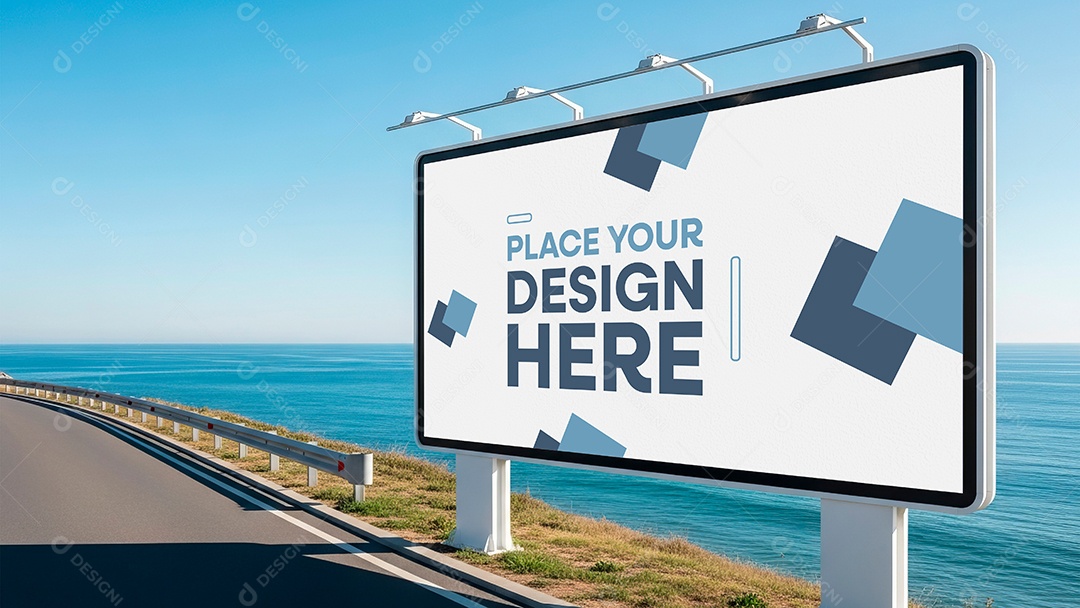 Mockup Placa de Outdoor PSD Editável