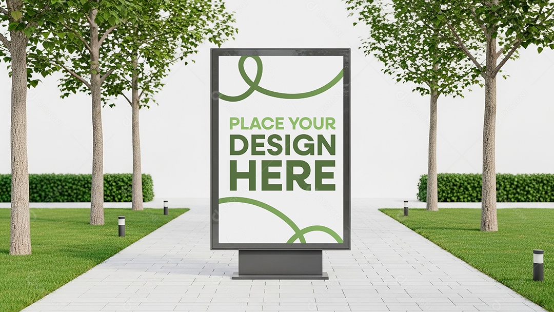 Mockup Placa de Outdoor PSD Editável