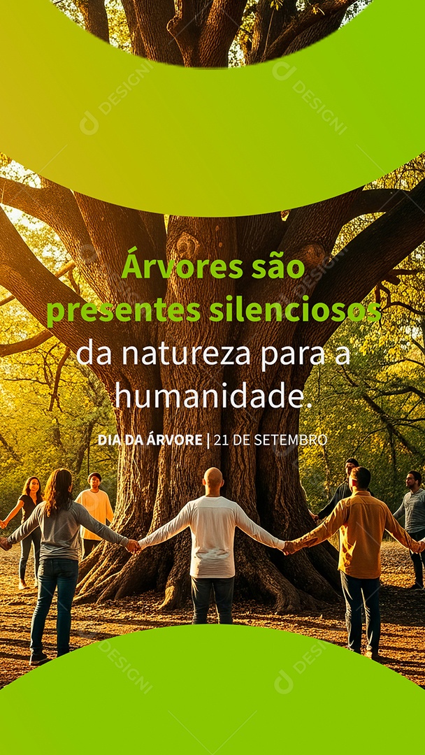Story Dia da Árvore 21 de Setembro Social Media PSD Editável