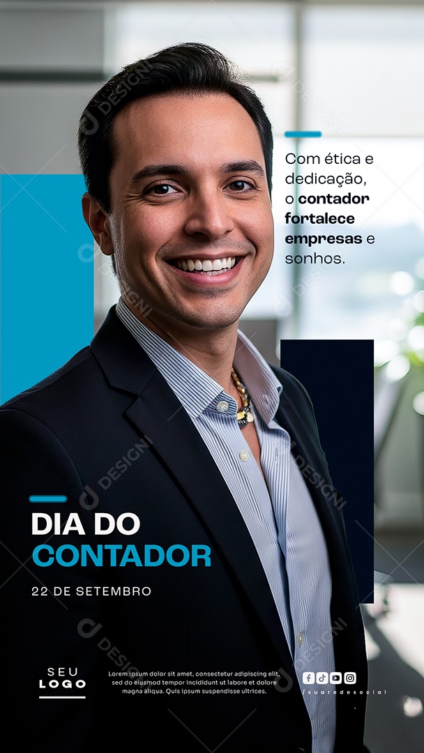 Story Dia do Contador 22 de Setembro Com Ética e Dedicação Social Media PSD Editável