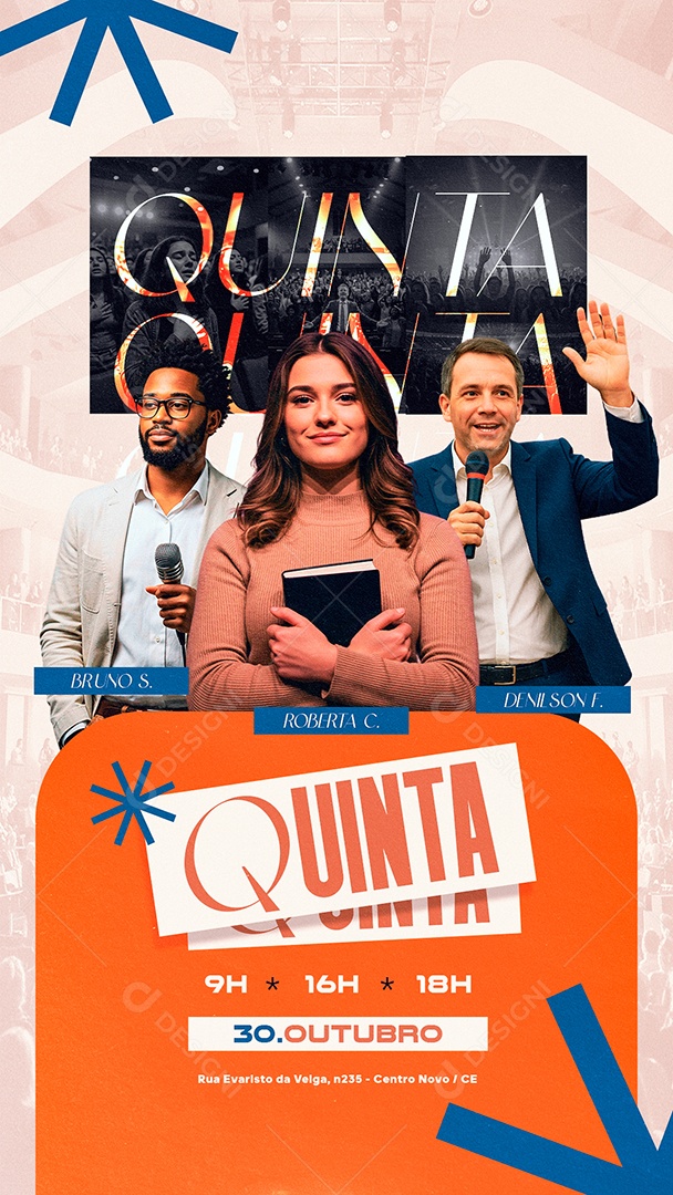 Story Flyer Gospel Quinta Social Media PSD Editável