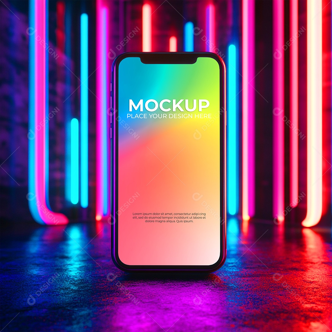 Mockup de Celular Smartphone PSD Editável