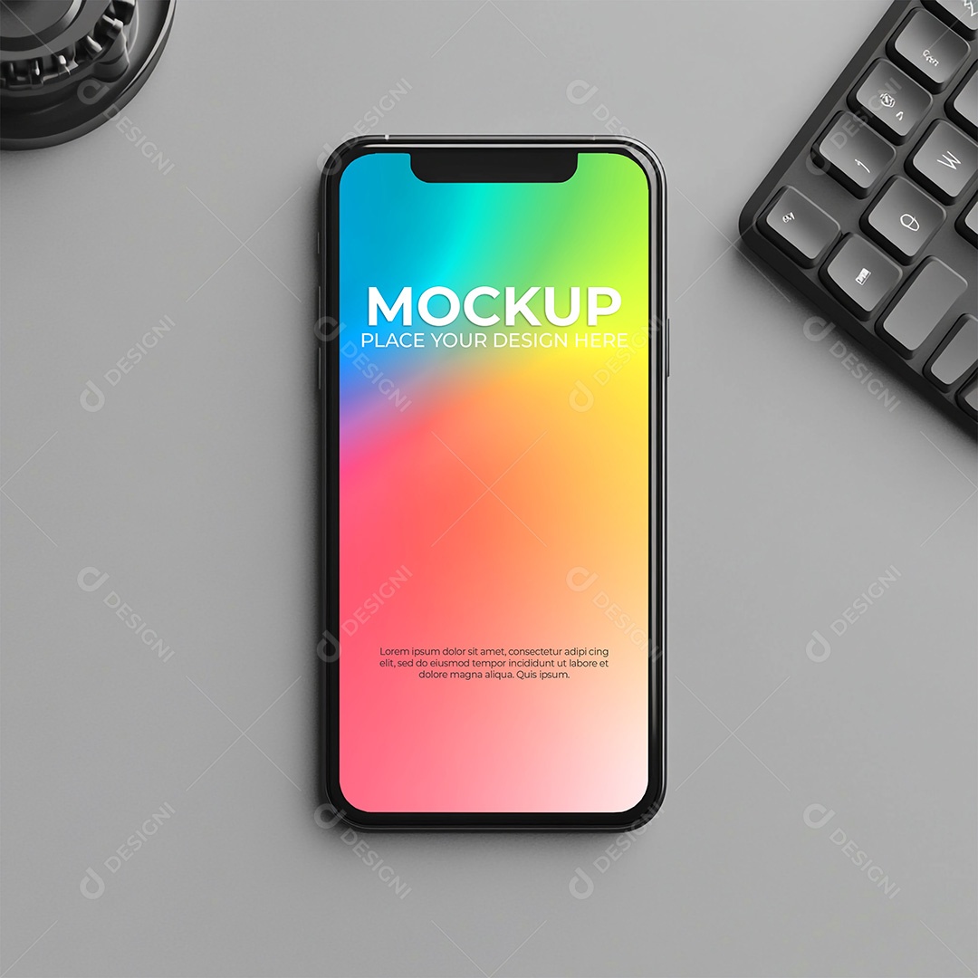 Mockup de Celular Smartphone PSD Editável
