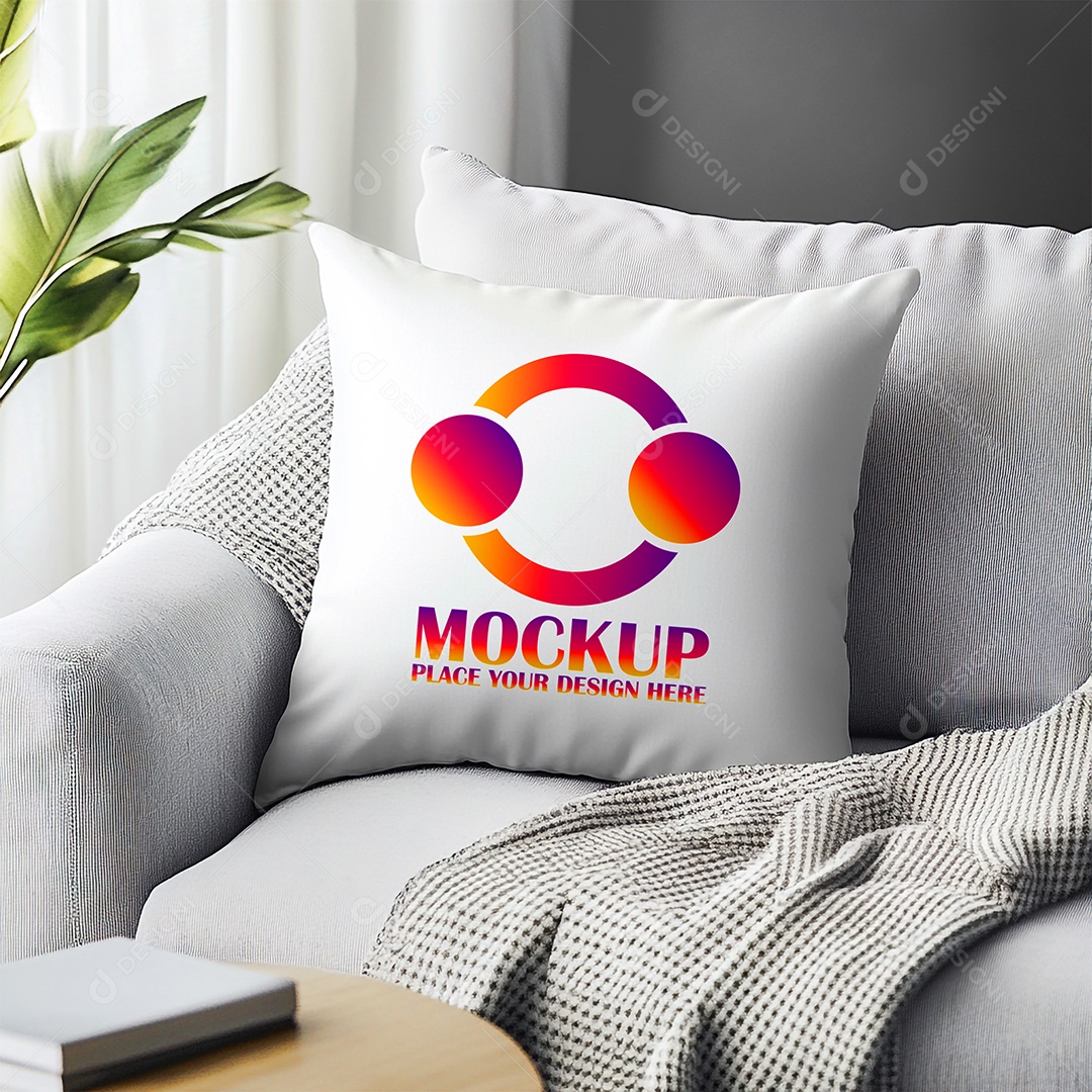 Mockup de Trabesseiro Almofada PSD Editável