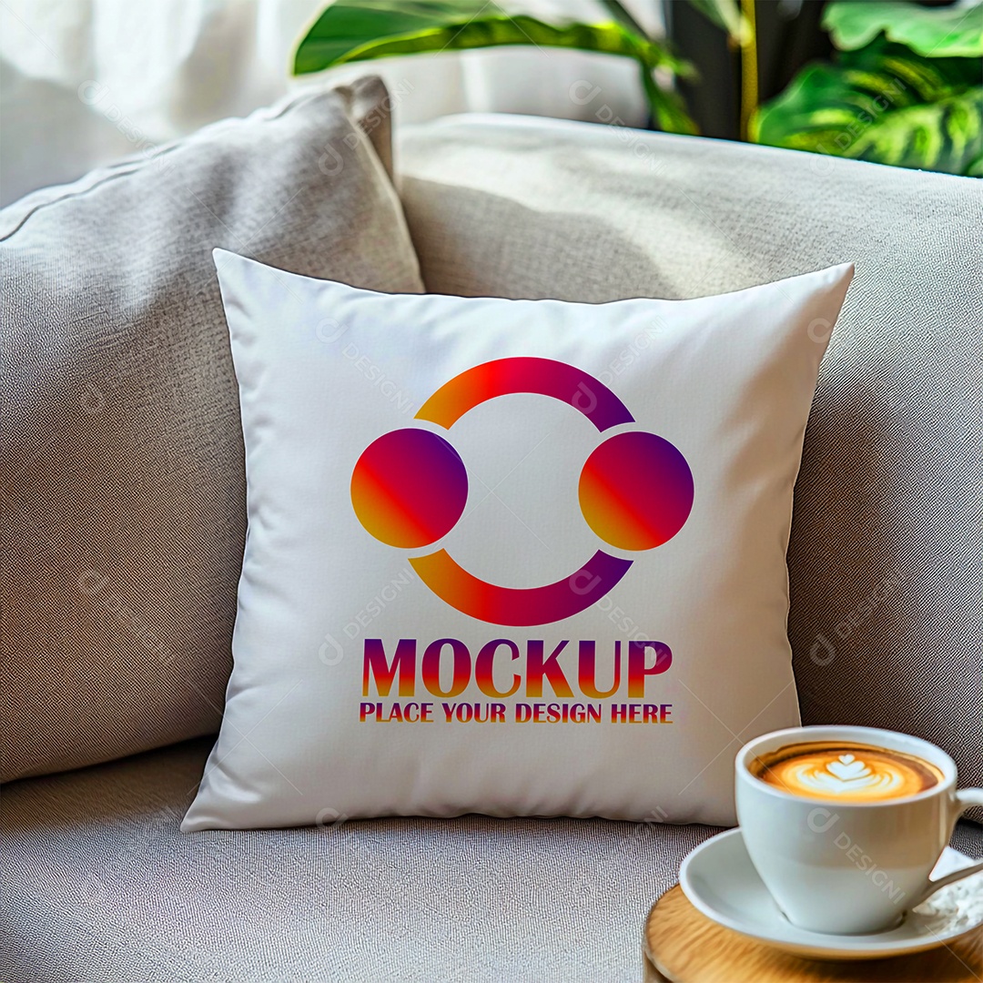 Mockup de Trabesseiro Almofada PSD Editável