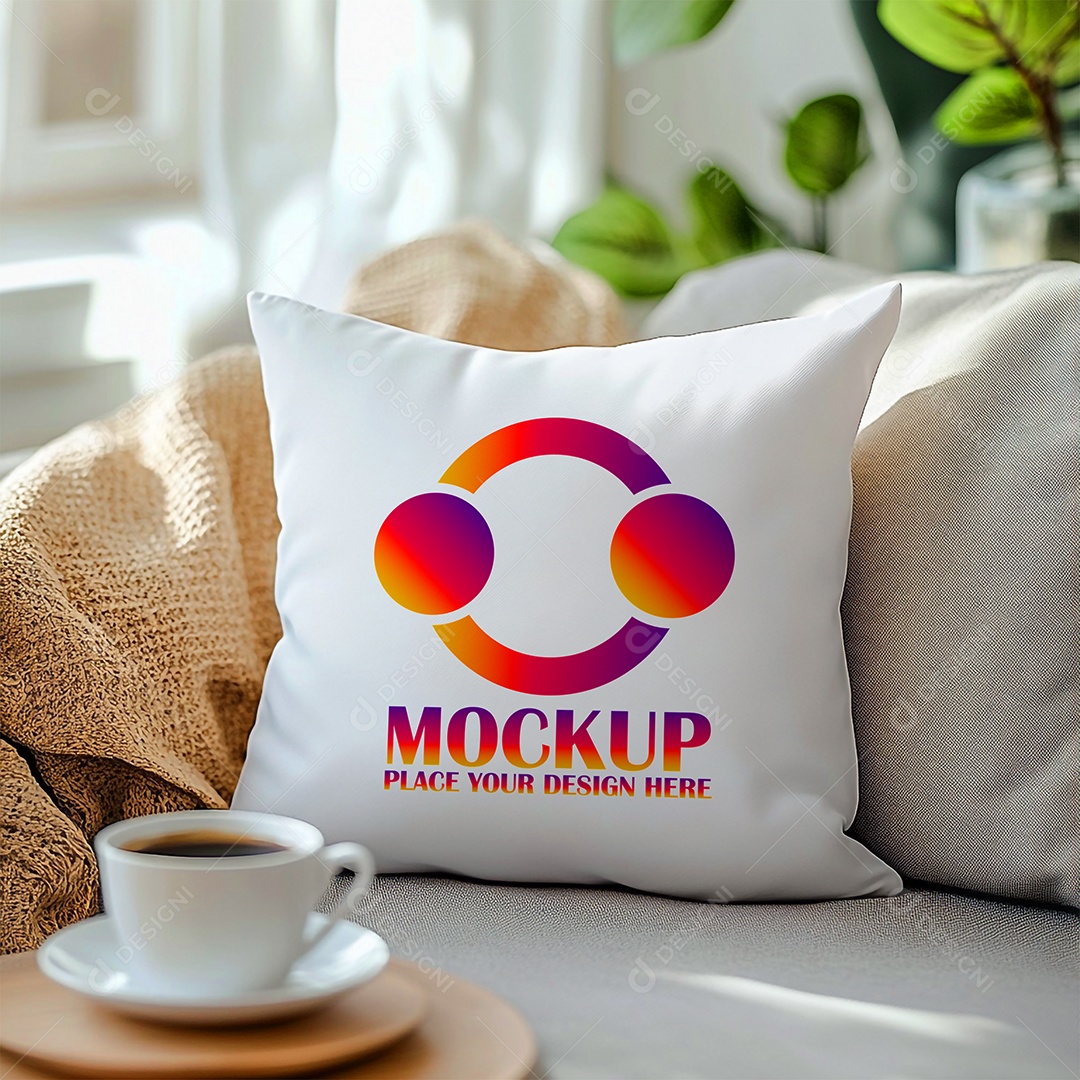 Mockup de Trabesseiro Almofada PSD Editável