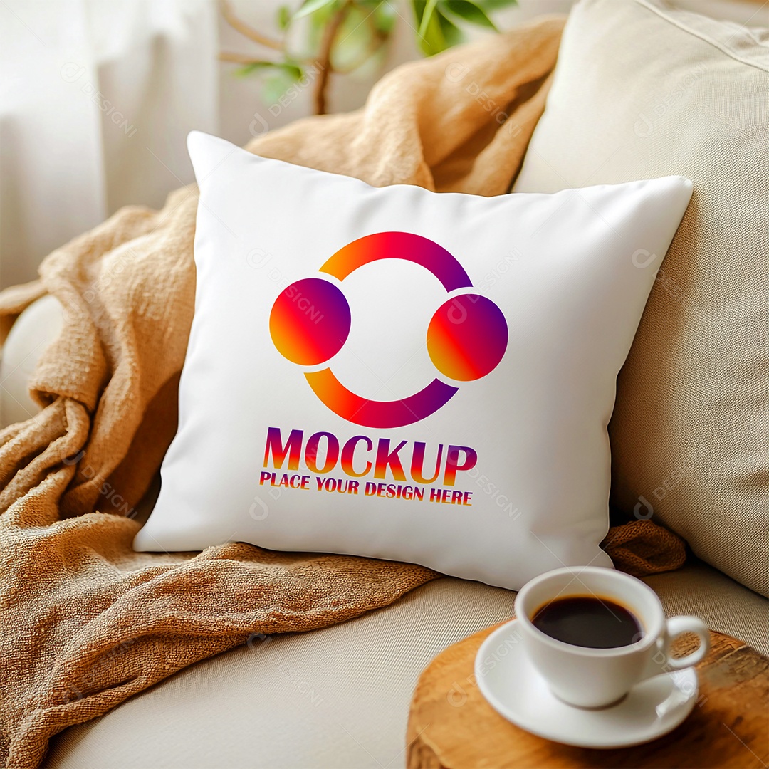 Mockup de Trabesseiro Almofada PSD Editável