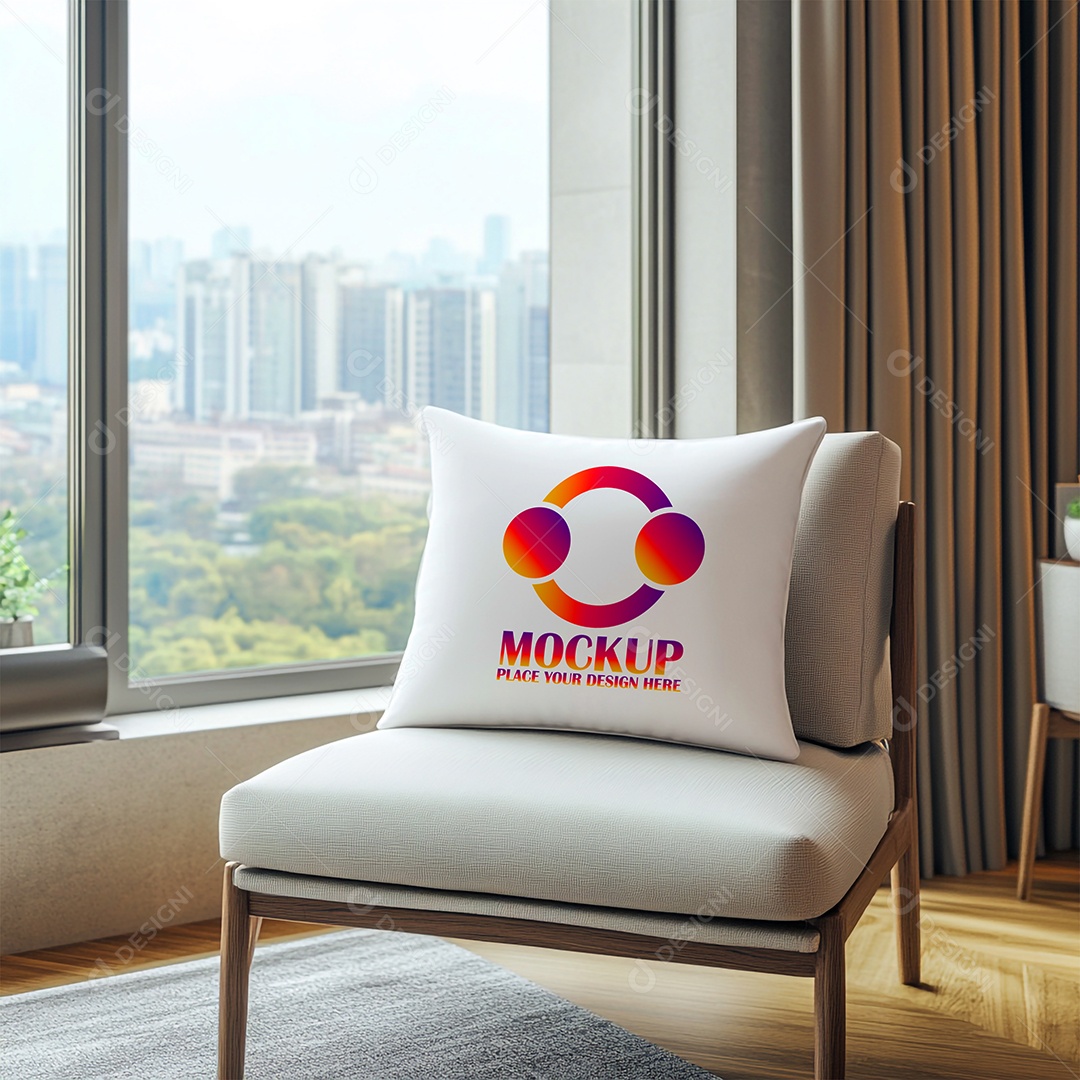 Mockup de Trabesseiro Almofada PSD Editável