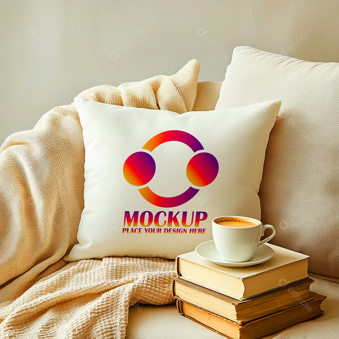 Mockup de Trabesseiro Almofada PSD Editável