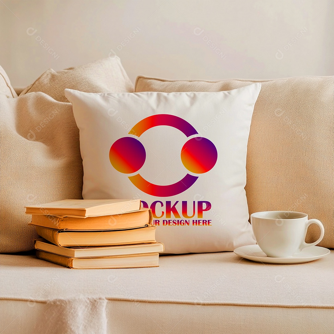 Mockup de Trabesseiro Almofada PSD Editável