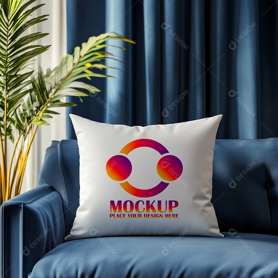 Mockup de Trabesseiro Almofada PSD Editável