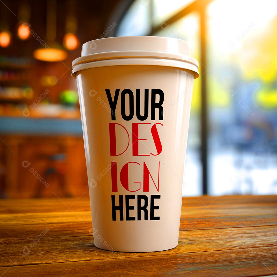 Mockup de Copo de Café PSD Editável