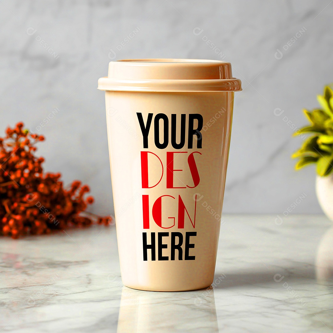 Mockup de Copo de Café PSD Editável
