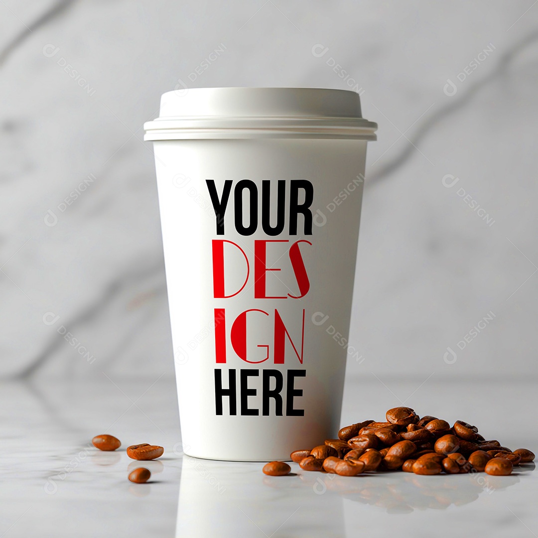 Mockup de Copo de Café PSD Editável