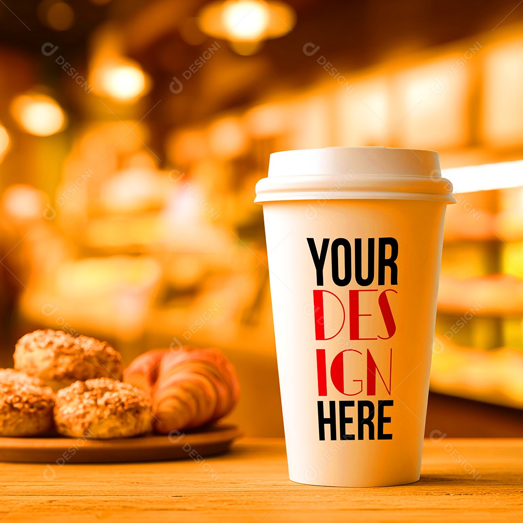 Mockup de Copo de Café PSD Editável