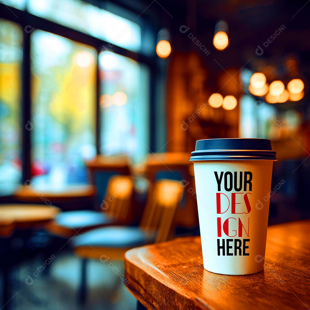 Mockup de Copo de Café PSD Editável