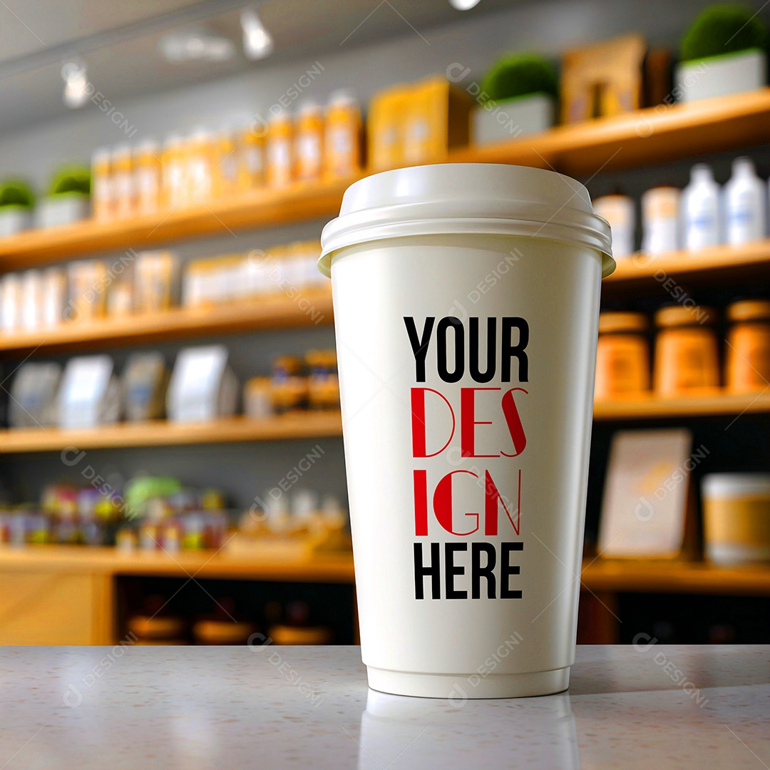 Mockup de Copo de Café PSD Editável
