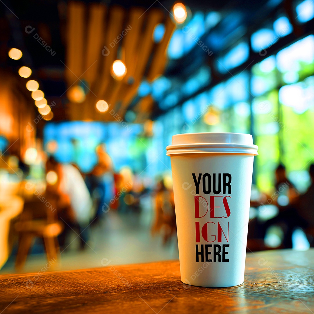 Mockup de Copo de Café PSD Editável