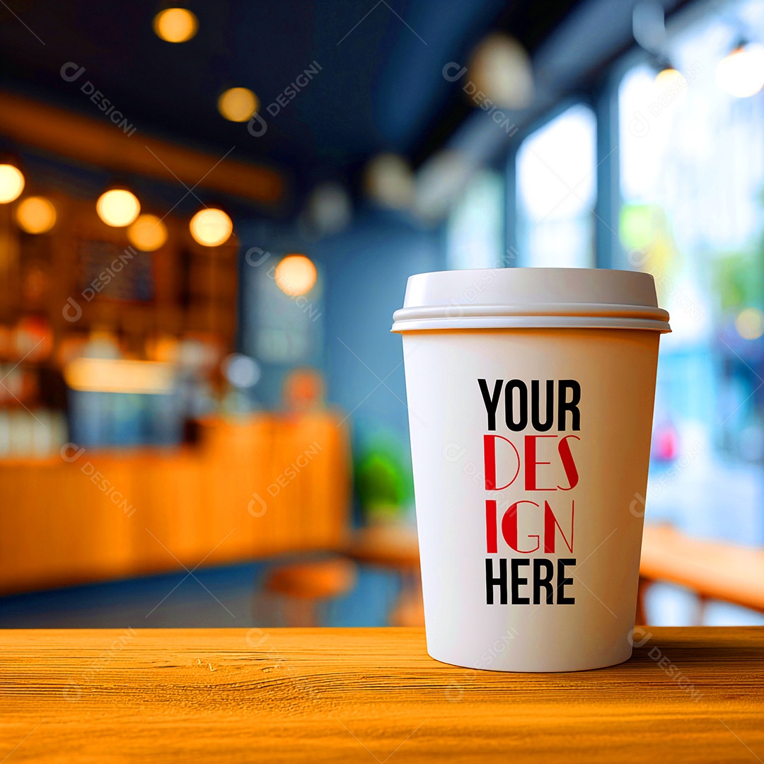 Mockup de Copo de Café PSD Editável