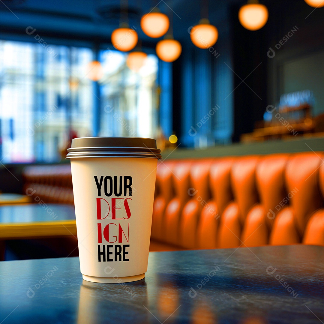 Mockup de Copo de Café PSD Editável
