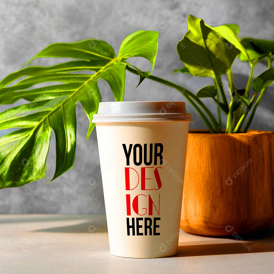 Mockup de Copo de Café PSD Editável