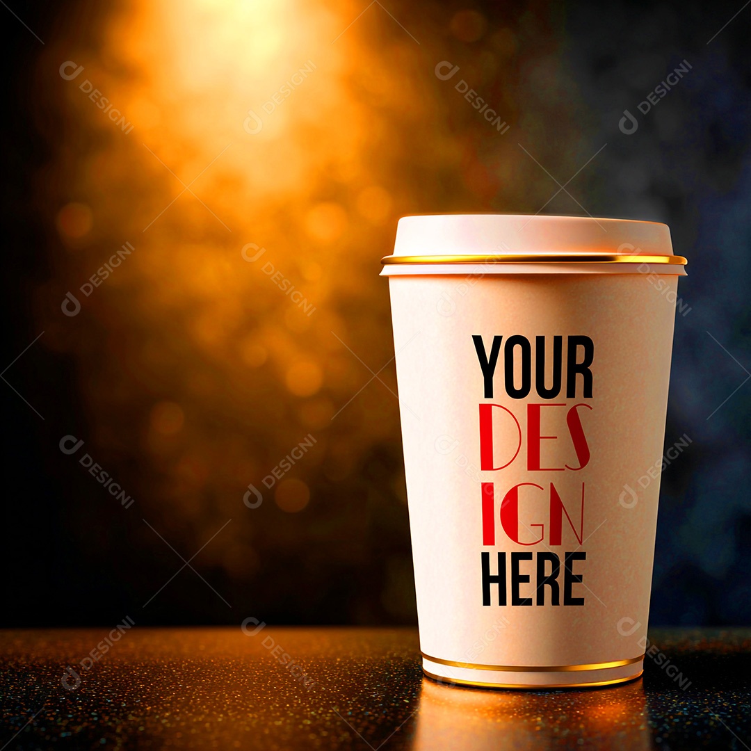 Mockup de Copo de Café PSD Editável