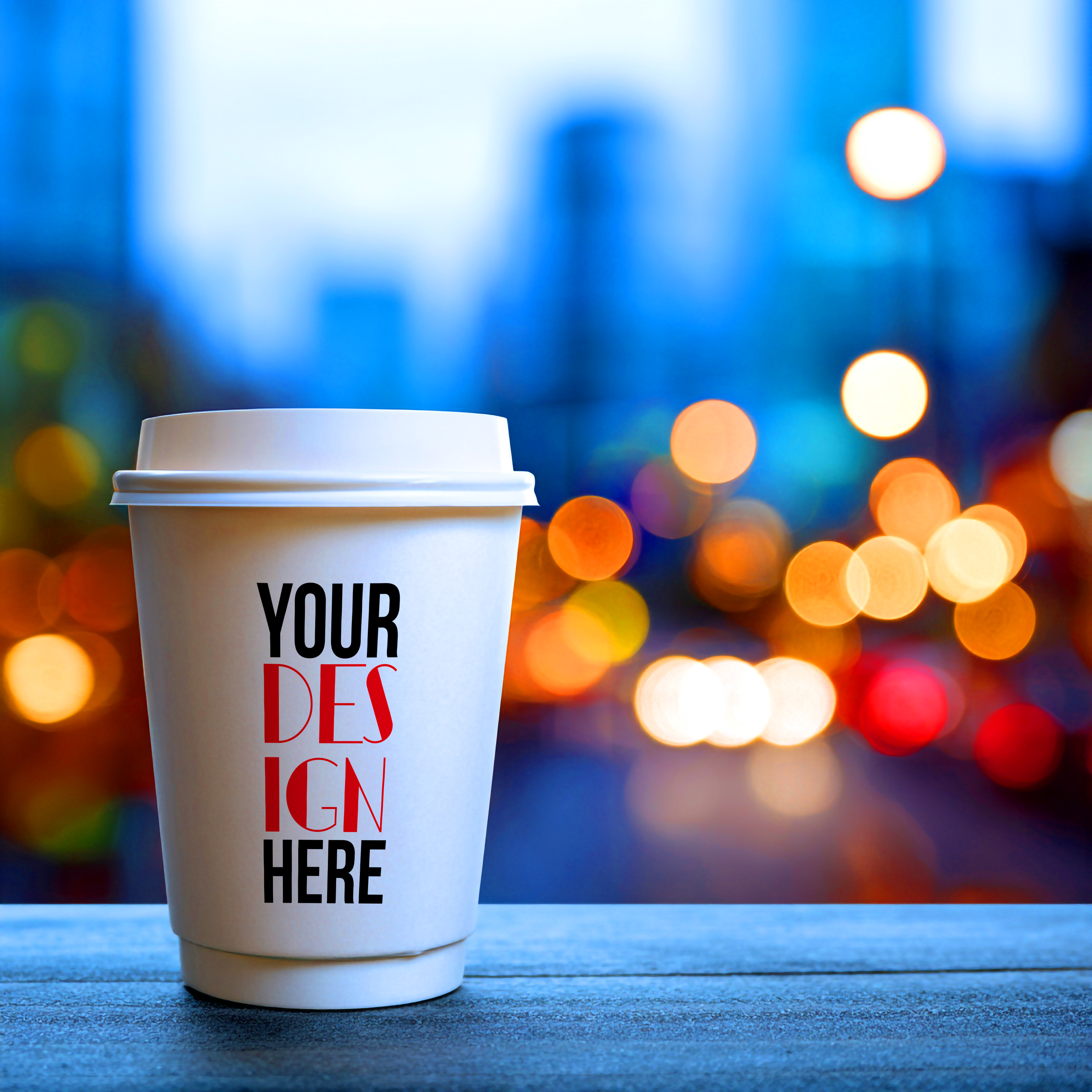 Mockup de Copo de Café PSD Editável