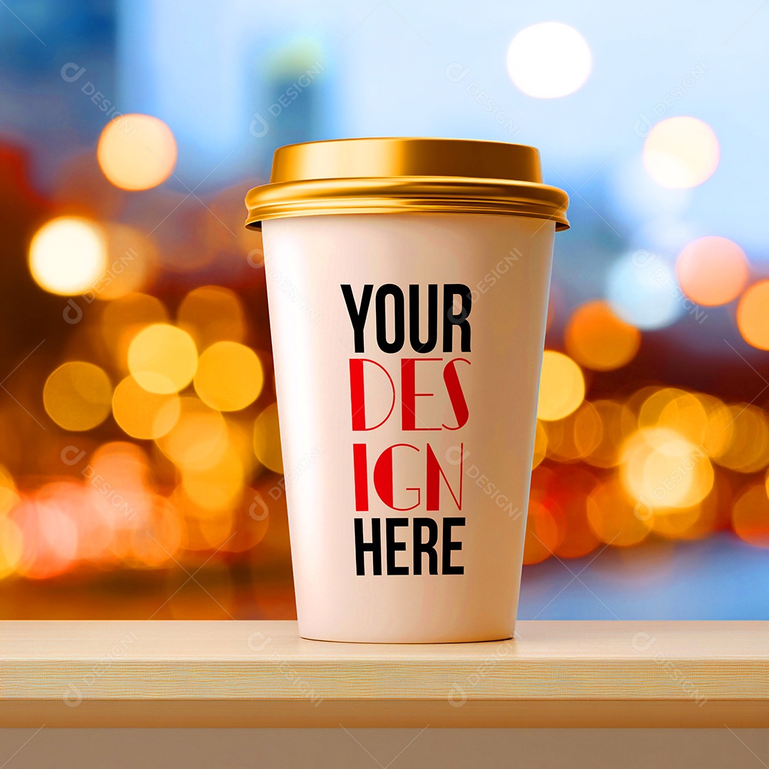 Mockup de Copo de Café PSD Editável