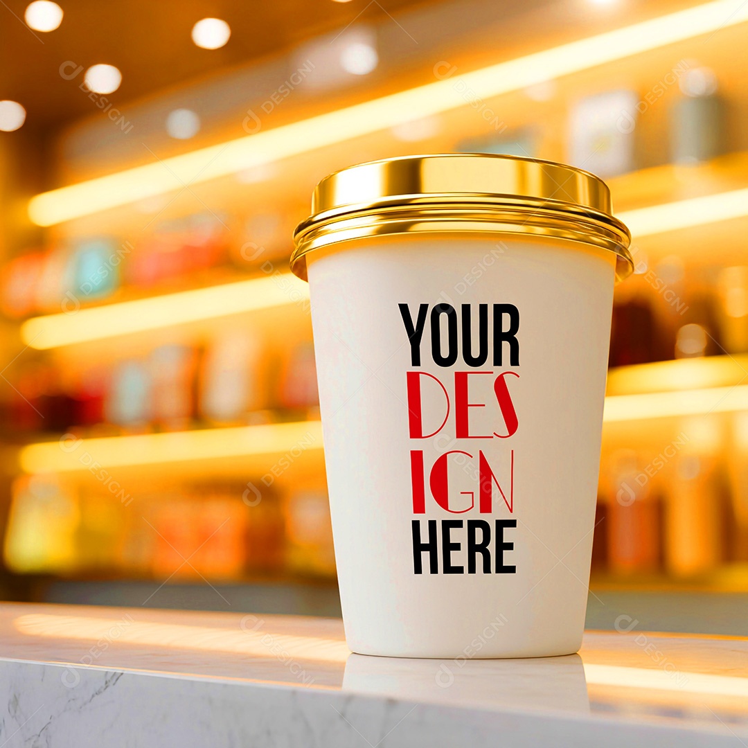 Mockup de Copo de Café PSD Editável