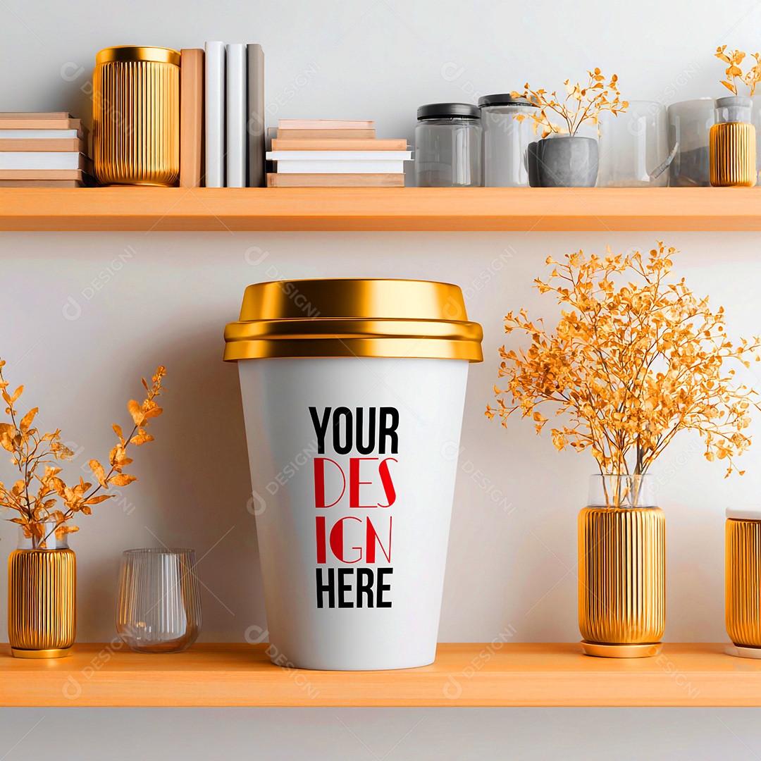 Mockup de Copo de Café PSD Editável