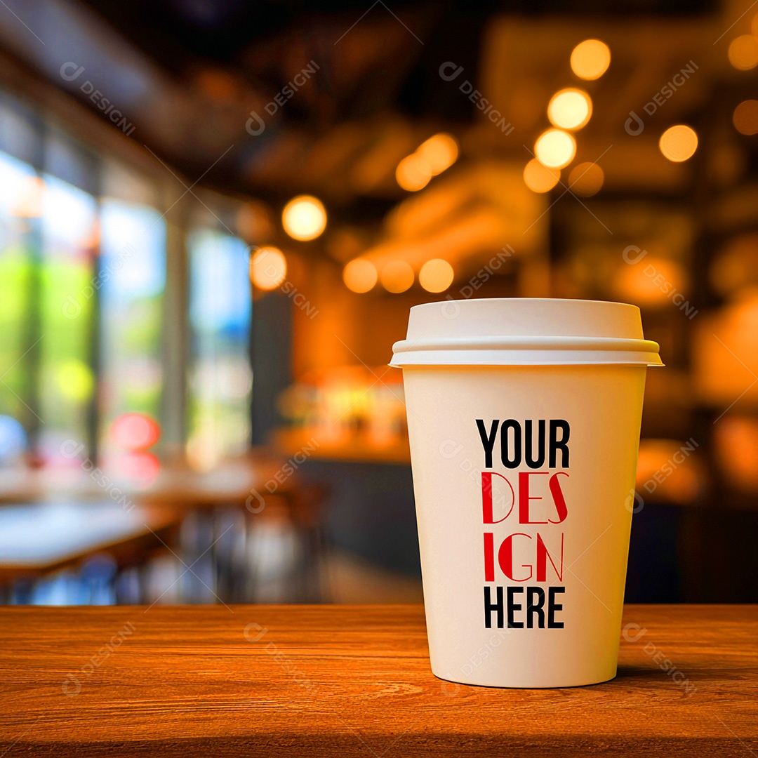Mockup de Copo de Café PSD Editável