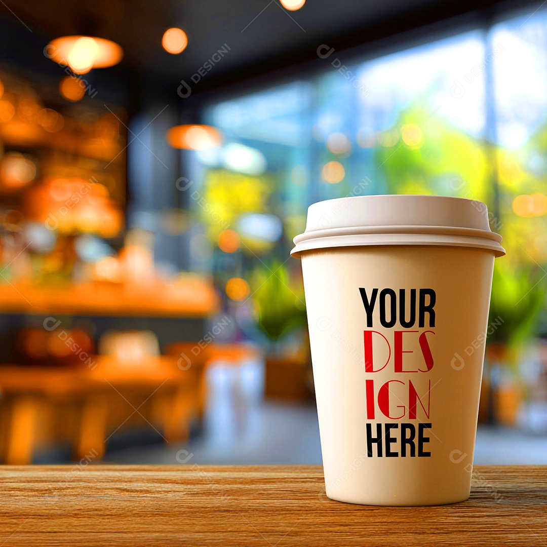 Mockup de Copo de Café PSD Editável