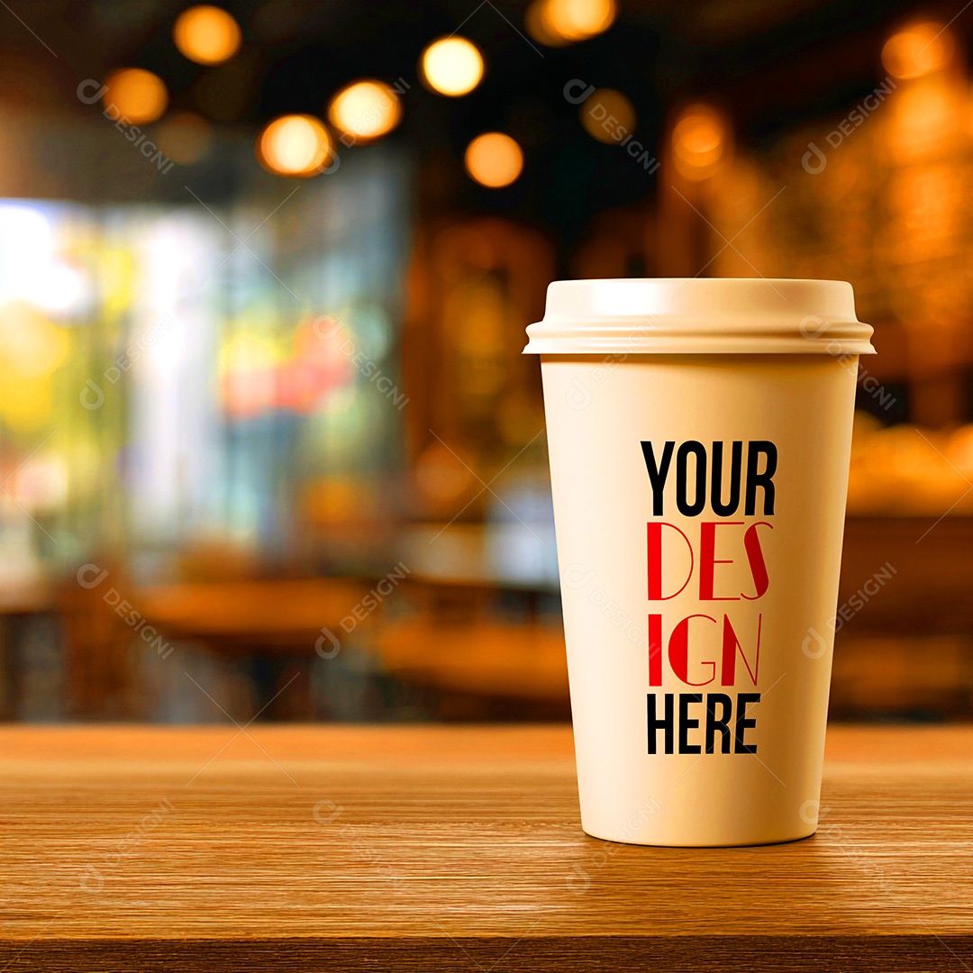 Mockup de Copo de Café PSD Editável