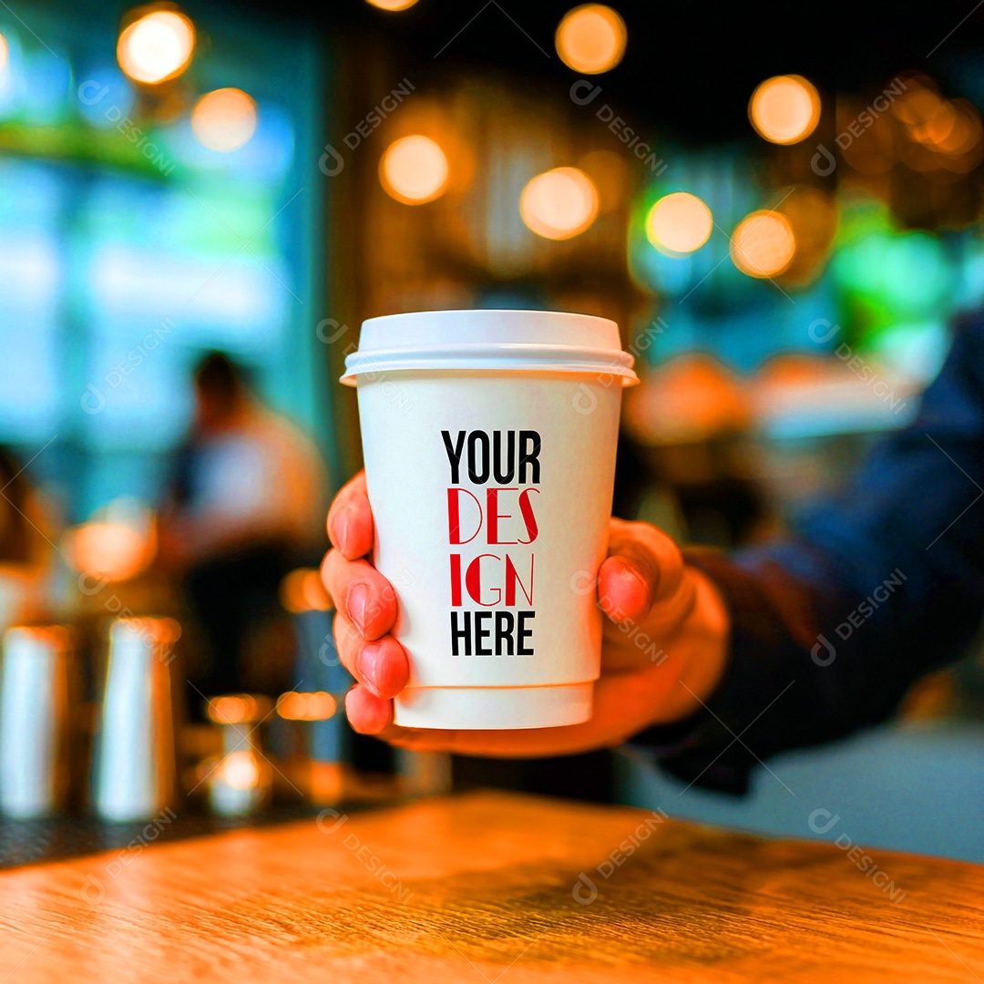 Mockup de Copo de Café PSD Editável