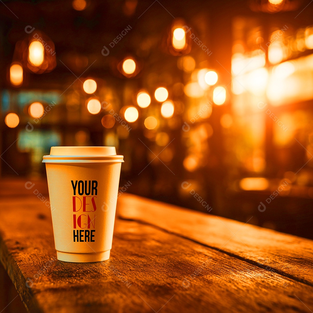 Mockup de Copo de Café PSD Editável