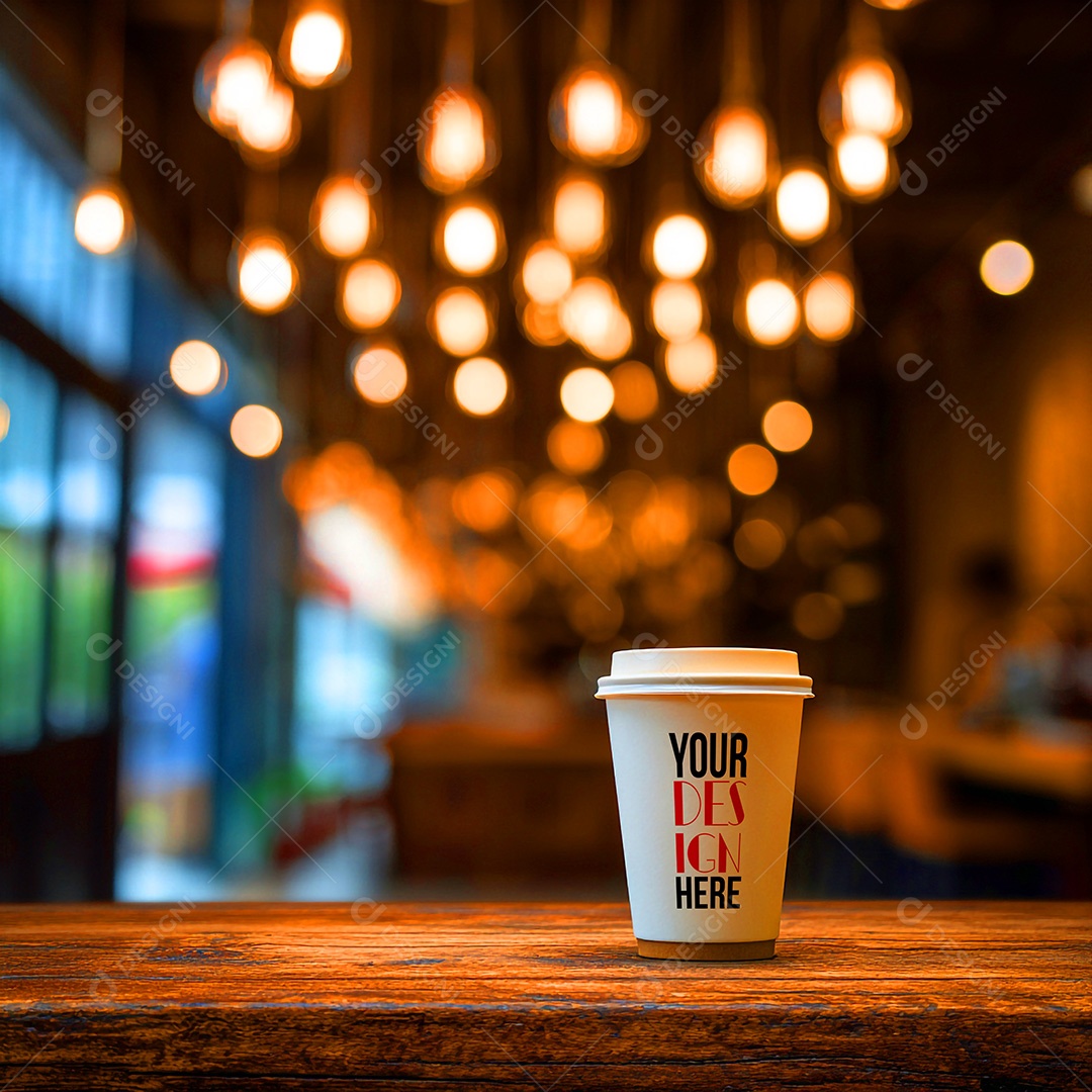 Mockup de Copo de Café PSD Editável