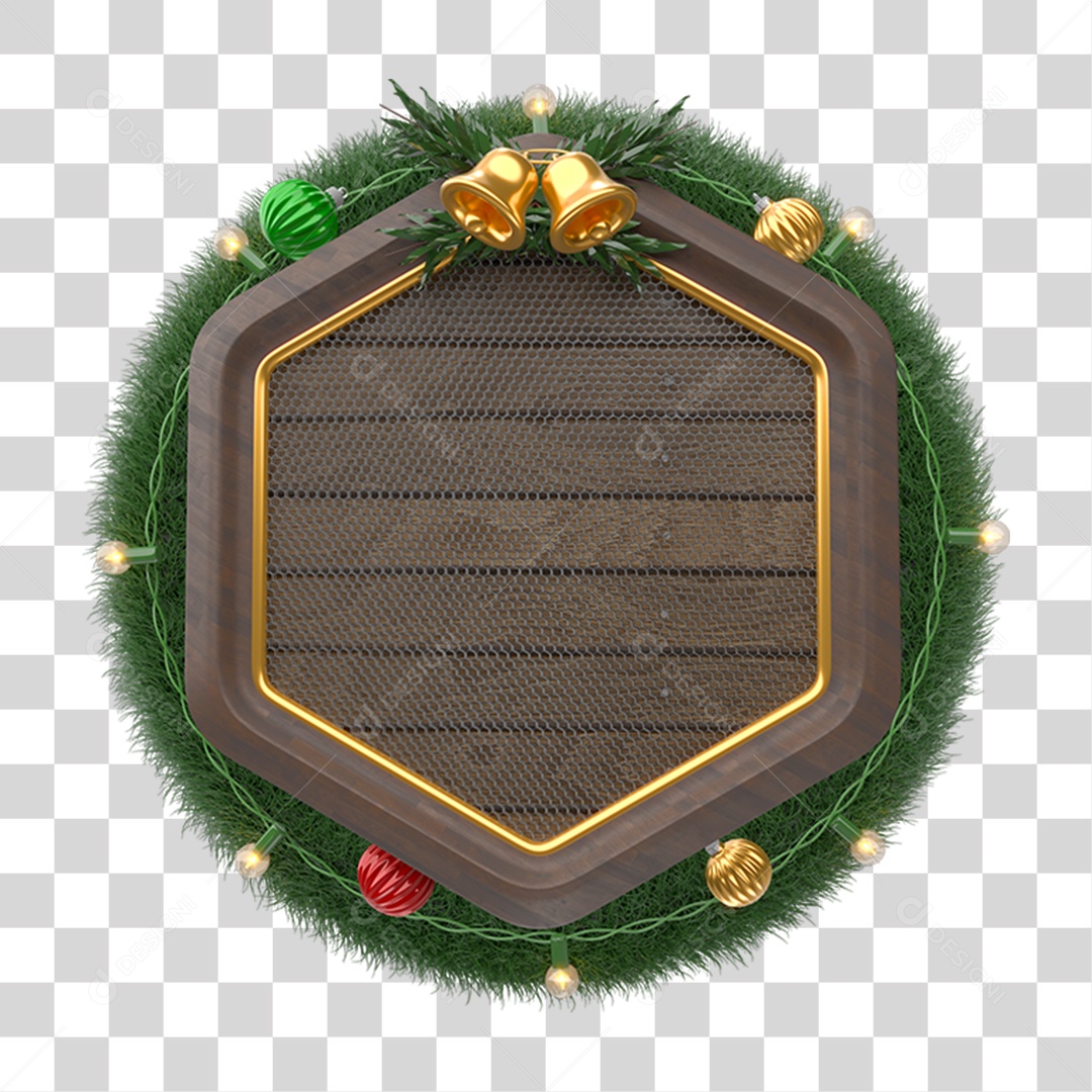 Elemento 3D Placa Escudo PNG Transparente