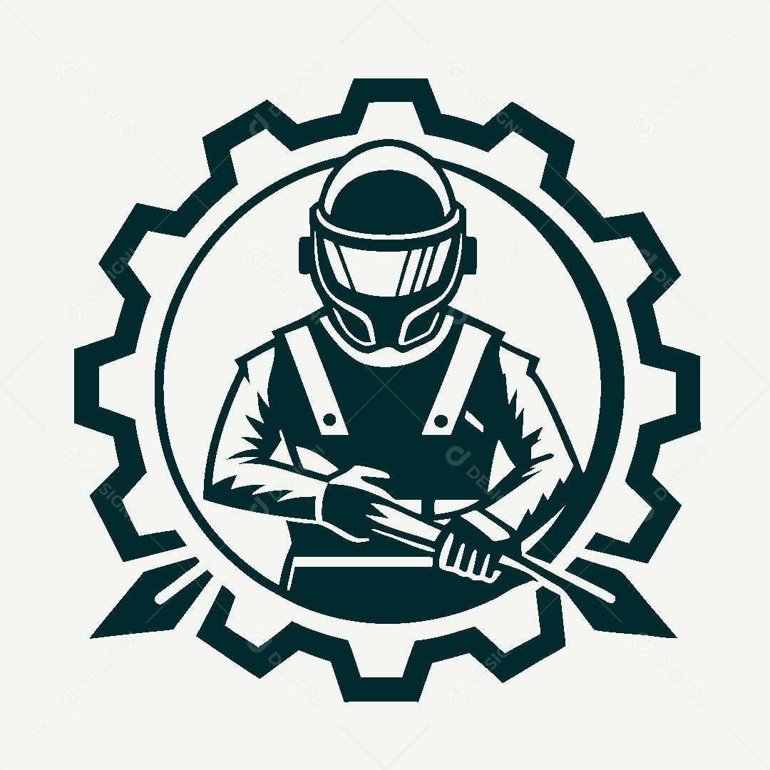 Modelo de Logotipo de Soldador Vetor EPS