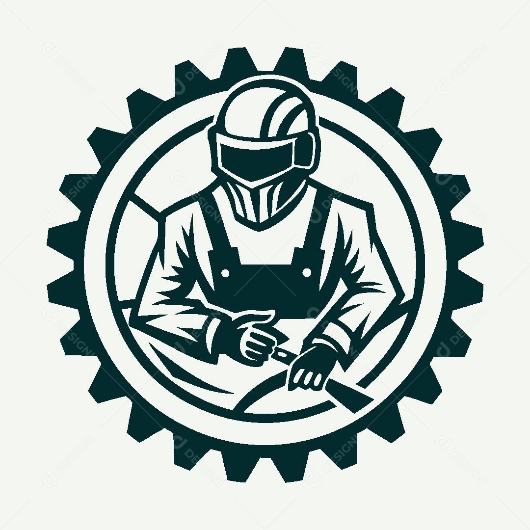 Modelo de Logotipo de Soldador Vetor EPS