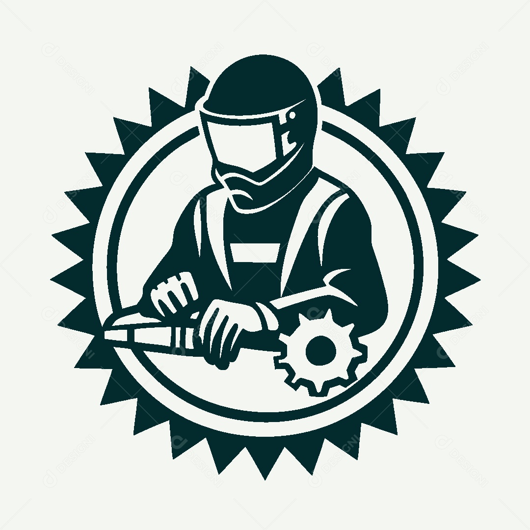 Modelo de Logotipo de Soldador Vetor EPS