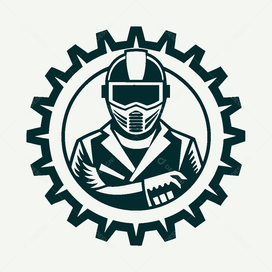 Modelo de Logotipo de Soldador Vetor EPS