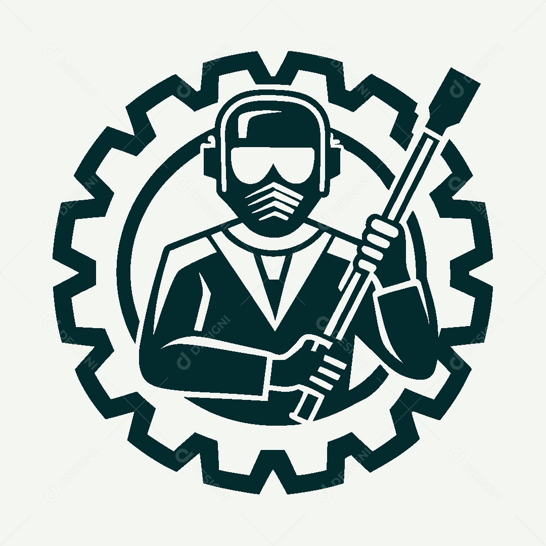 Modelo de Logotipo de Soldador Vetor EPS