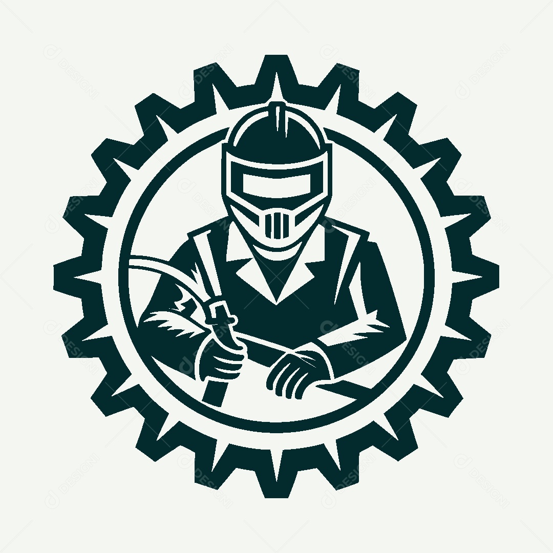 Modelo de Logotipo de Soldador Vetor EPS