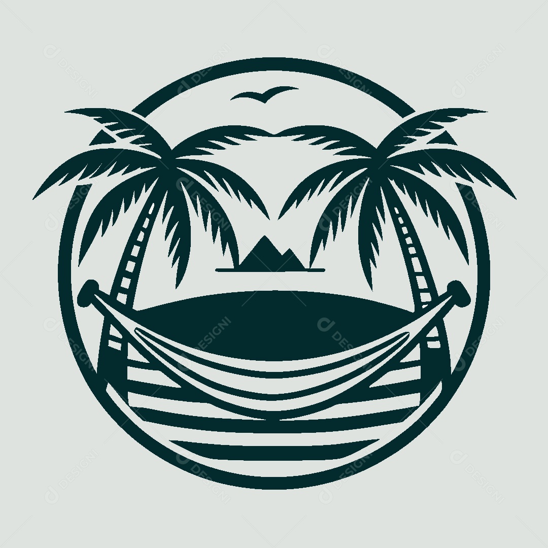 Modelo de Logotipo de Praia Vetor EPS